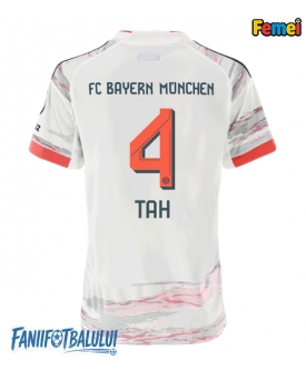 Bayern Munich Jonathan Tah #4 Tricou Fotbal Replică 2025-26 Femei Deplasare